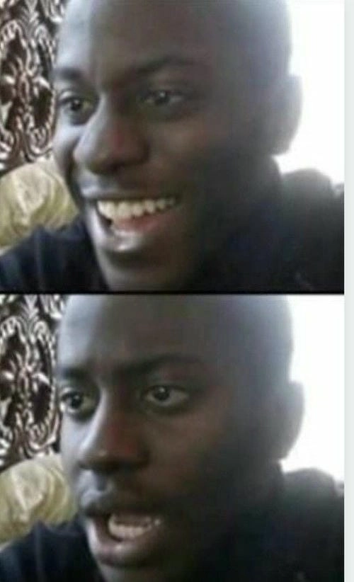 Meme anh da đen ngạc nhiên