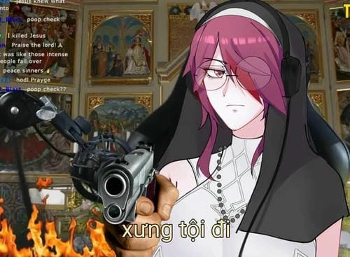 Ảnh meme cầm súng hài hước 