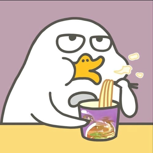 Meme con vịt dễ thương