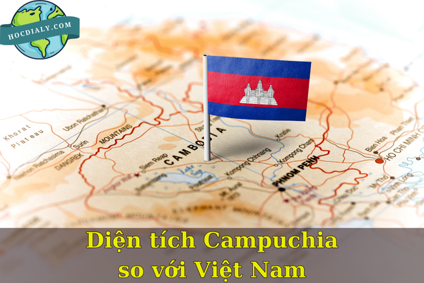 Diện tích Campuchia so với Việt Nam