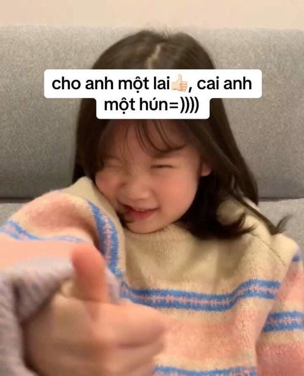 meme em bé thả tim
